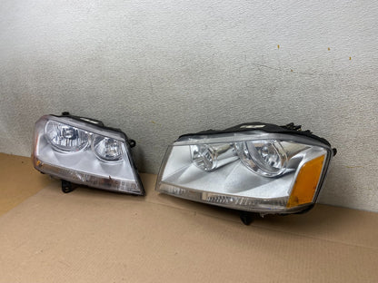 2008 to 2014 Dodge Avenger Left+Right Side Set Halogen Headlights Z3831 DW1