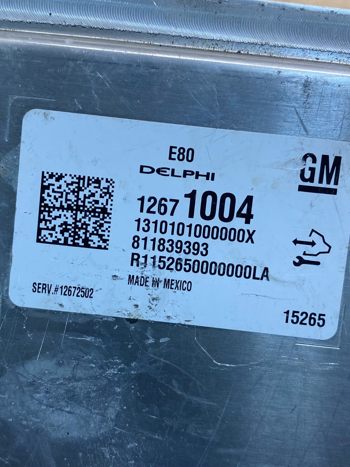 2013-2016 Chevrolet Malibu Verano Ecu Engine Control Module Unit Ecm AH9894 DG2
