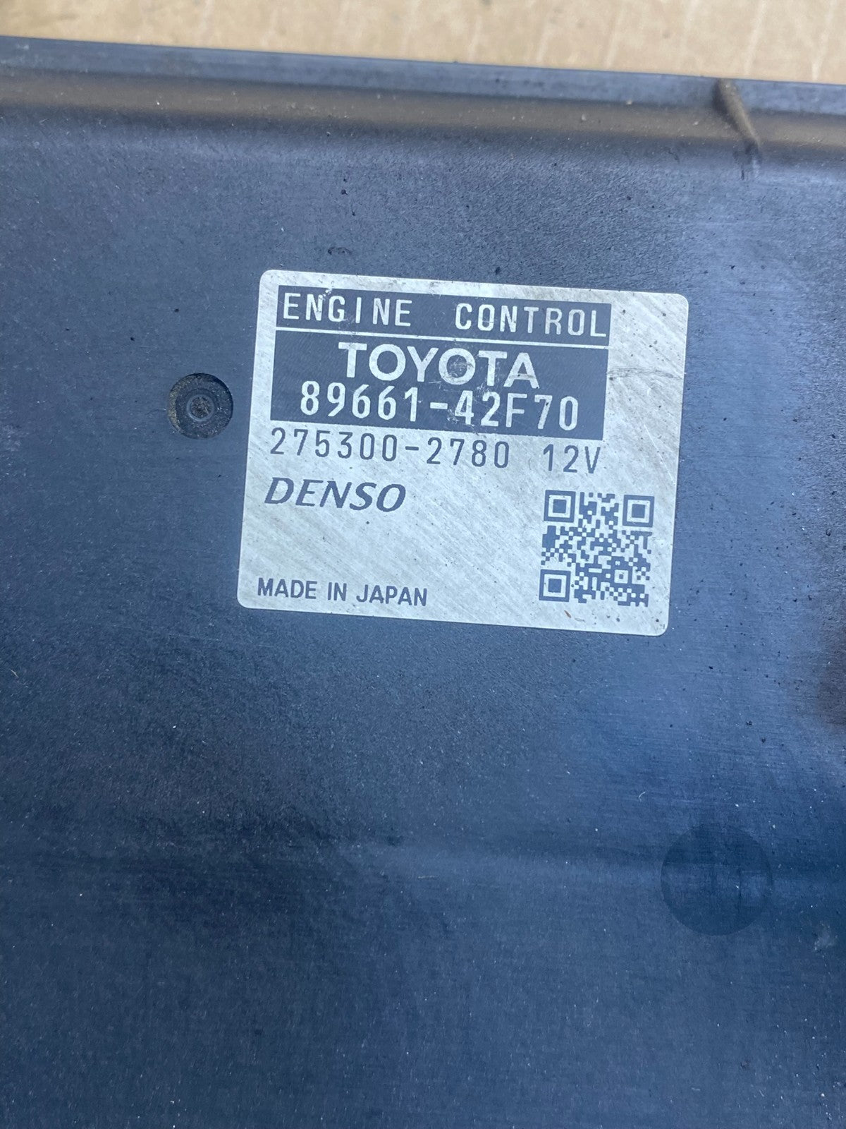 2008 Toyota Rav4 Electronic Engine Control Module ECU ECM AD0477 DG2