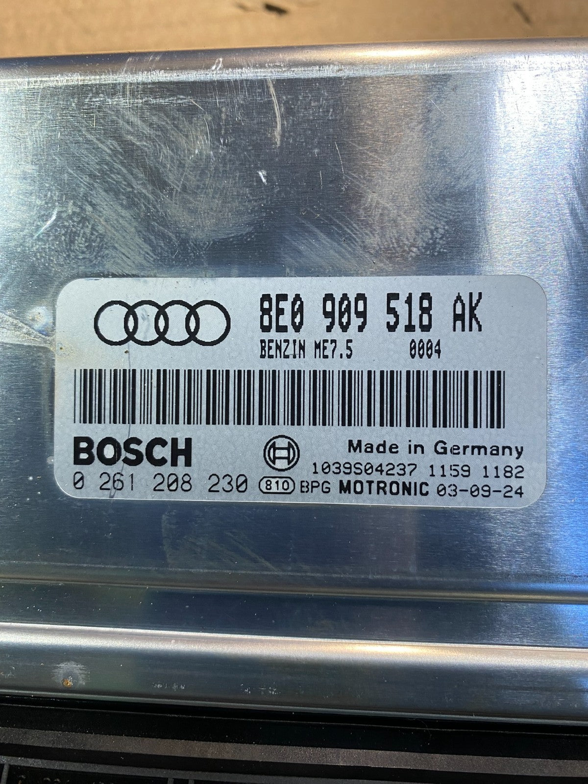 2004 2005 Audi A4 1.8L T Engine Computer Ecu Ecm 8e0909518ak OEM AA3385 DG2