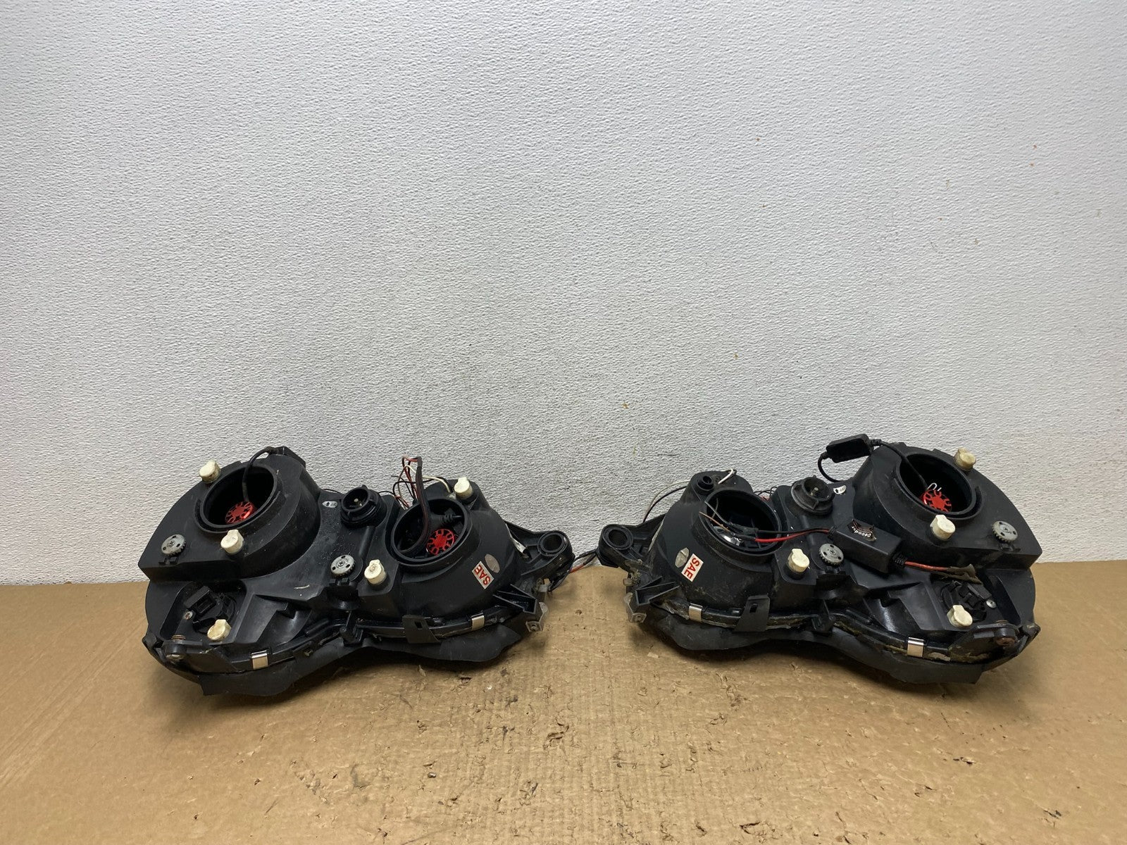 1998 - 2002 Mercedes Benz W208 CLKL Lef+Right Set LED Black Headlights AF9482 DG9