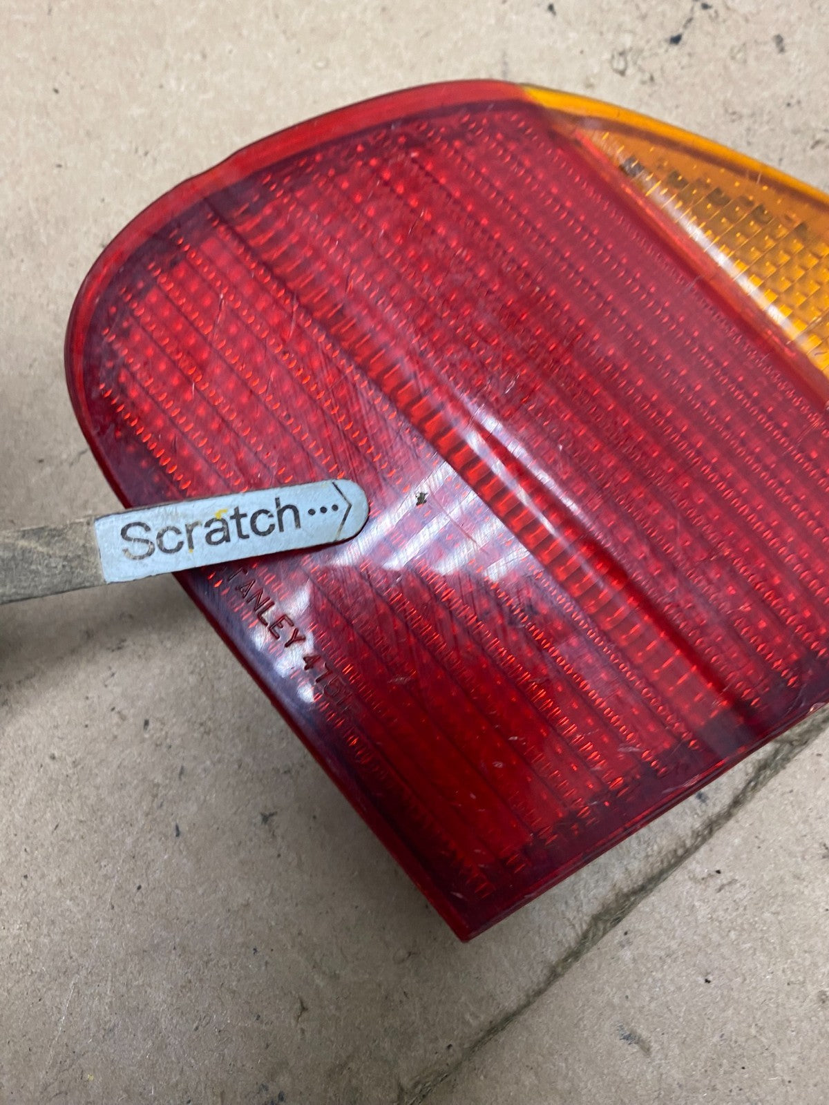 1998 to 2002 Chevrolet Prizm Right Passenger Side Inner Tail Light OEM P6497 DW3