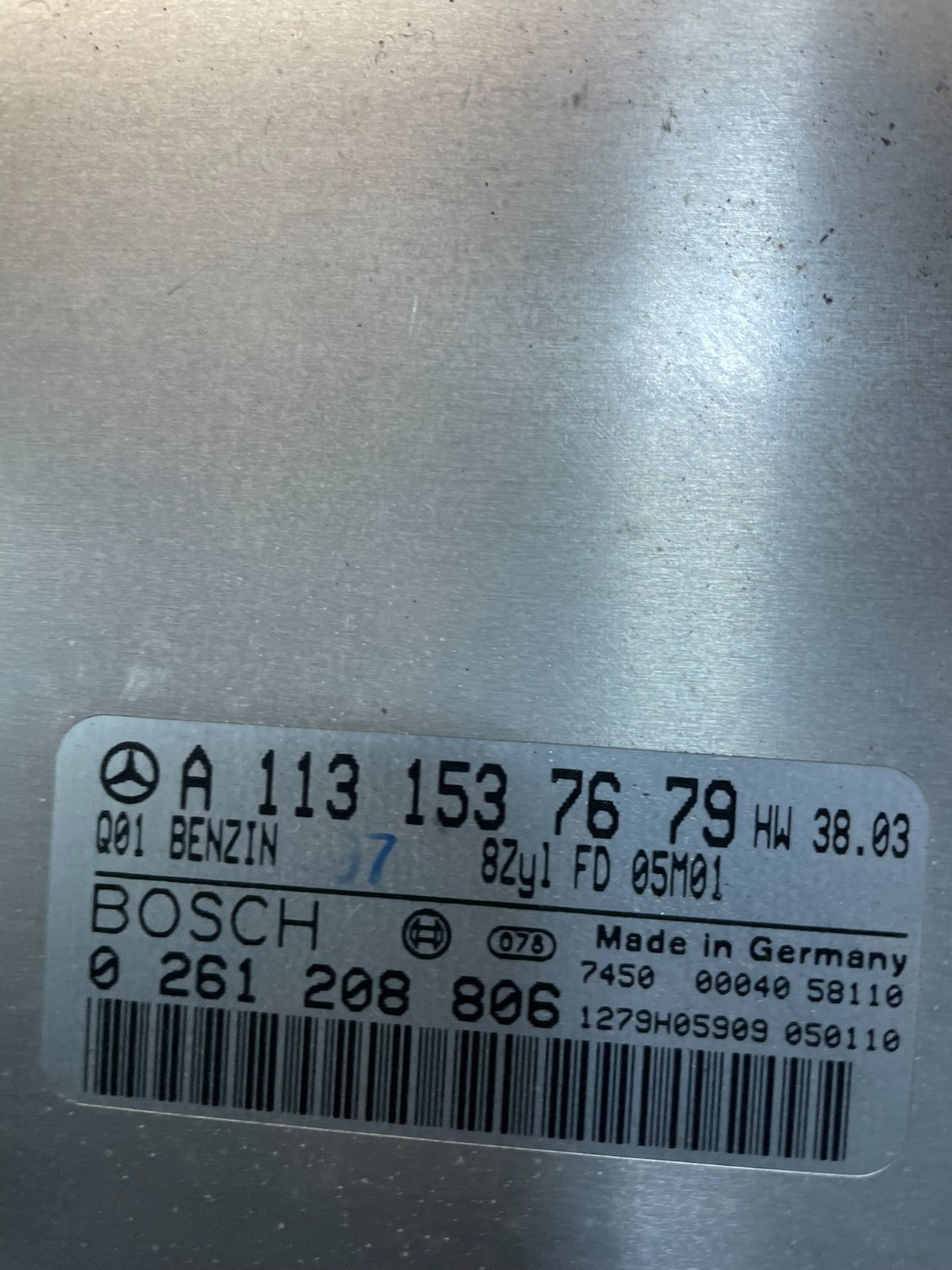 2006 to 2009 Mercedes 3.5L ECU E350 ML350 E350 C350 a1131537679 v5287 DG3