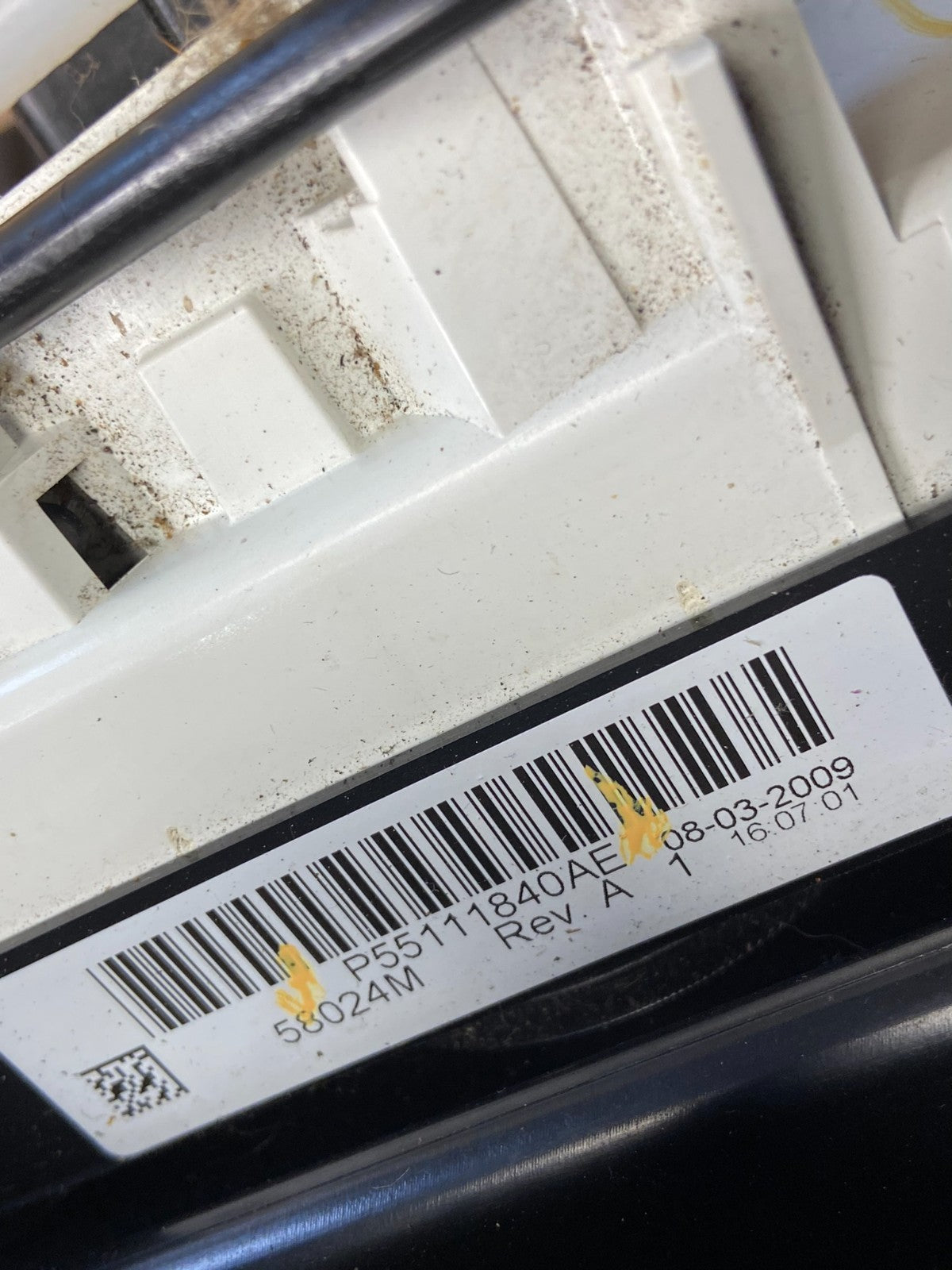2007-2010 Jeep Wrangler Center Radio Climate Control Bezel Vent AI3184 DG5