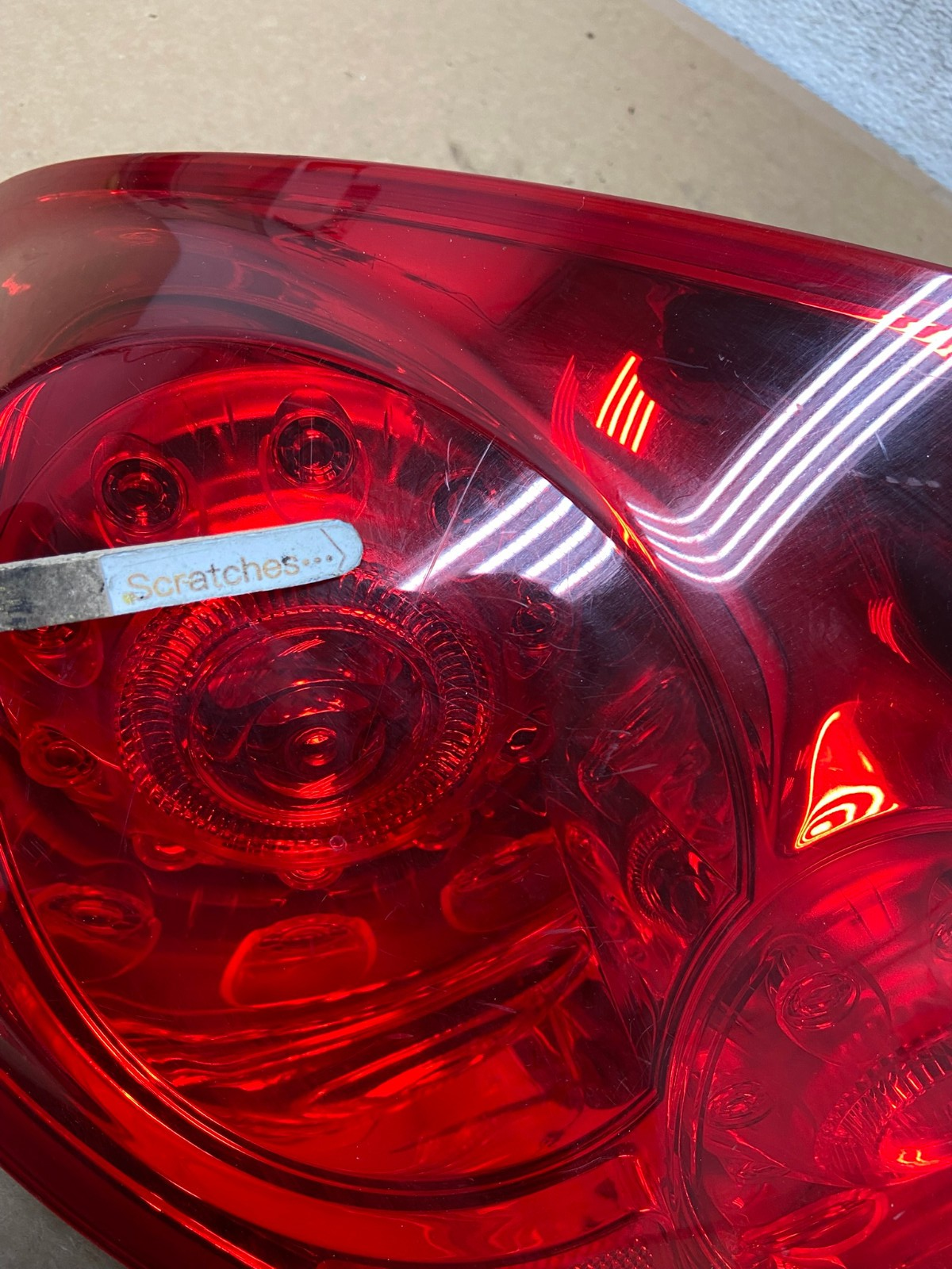 2007 to 2013 Infiniti G35 G37 Sedan Left Driver LH Side Tail Light AI3521 LK3