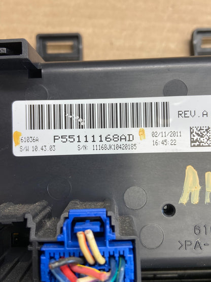 2011 - 2013 Jeep Wrangler Dash Climate Temperature Control Radio Bezel ah3471 DG5