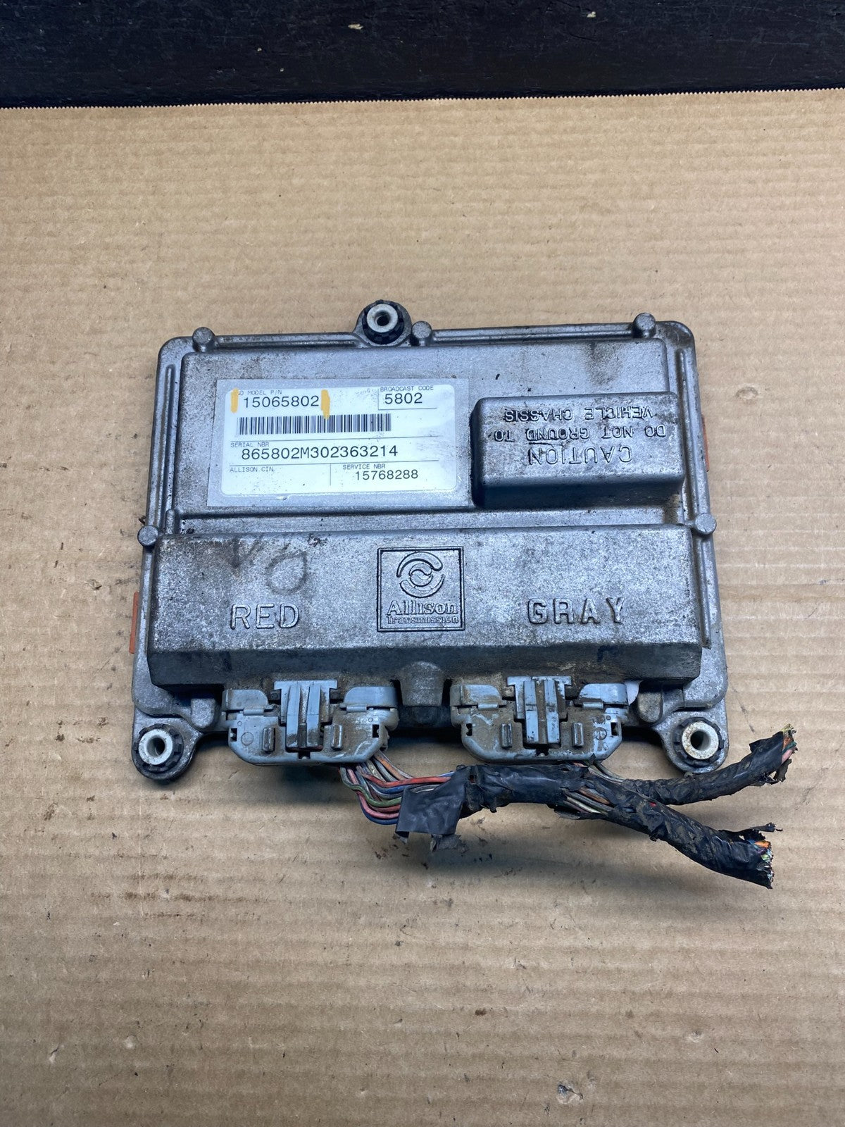 2001 to 2005 Chevrolet Gmc DURAMAX ALLISON TCM 15065802 AF68070