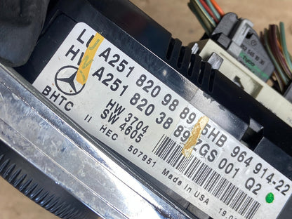 2006 to 2010 Mercedes W251 R350 AC Temp Heater Climate Control OEM AB9407 DG5