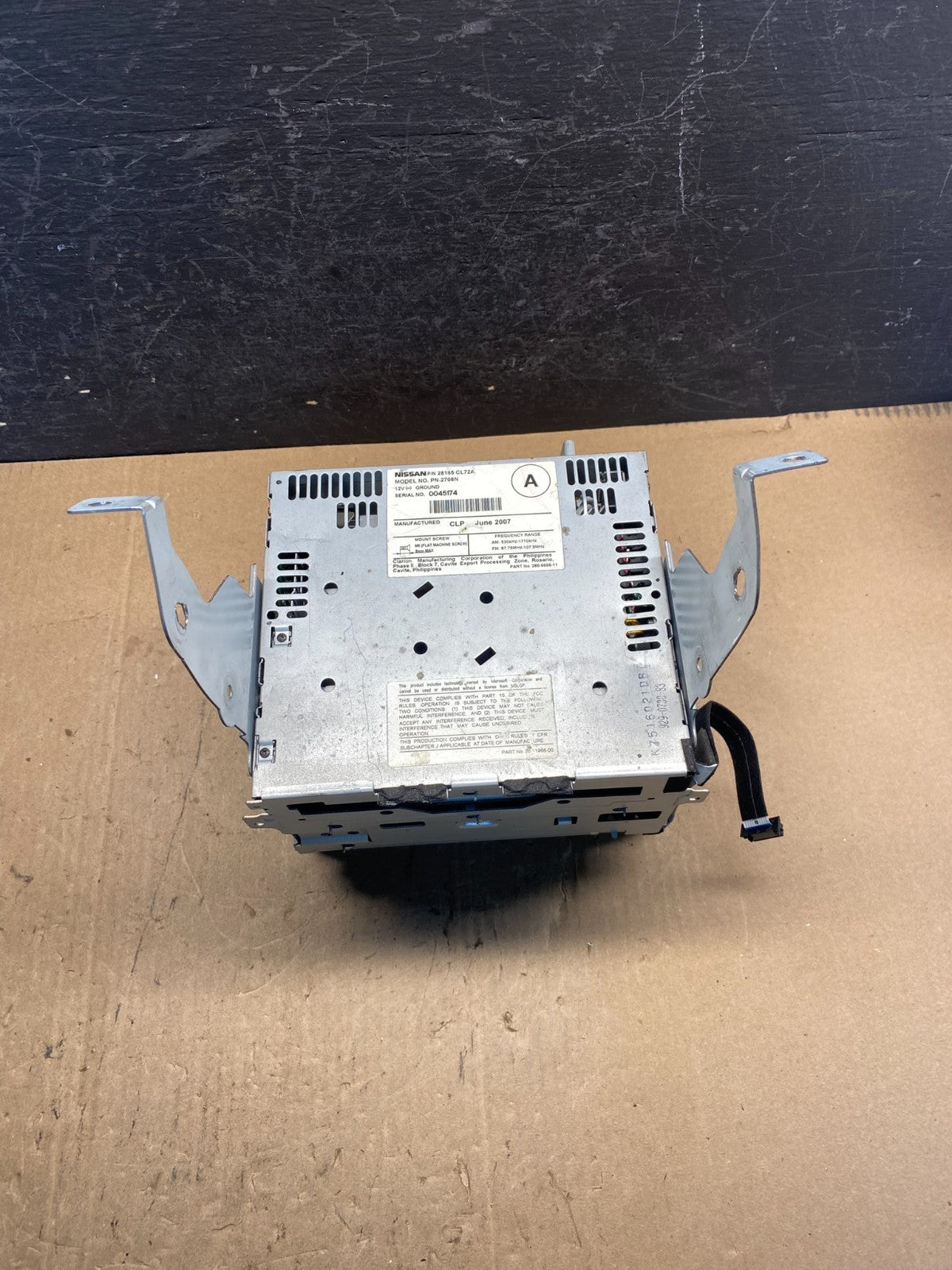 2006 - 2008 Infiniti FX35 Radio Display Information Navigation Screen AE7837 DW3