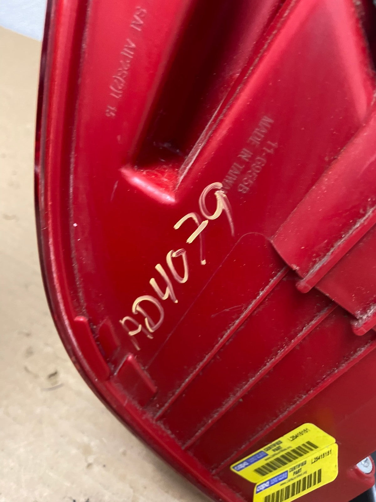 2016 to 2020 Kia Optima Right Passenger RH Side Tail Light DEPO AD4079 LK7