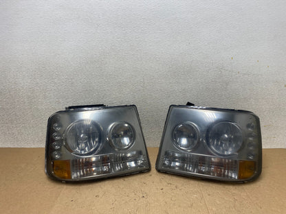 Chevy 99-02 Silverado 00-06 Tahoe Suburban LED Headlights Bumper 1-Piece W90900