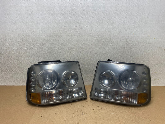 Chevy 99-02 Silverado 00-06 Tahoe Suburban LED Headlights Bumper 1-Piece W90900