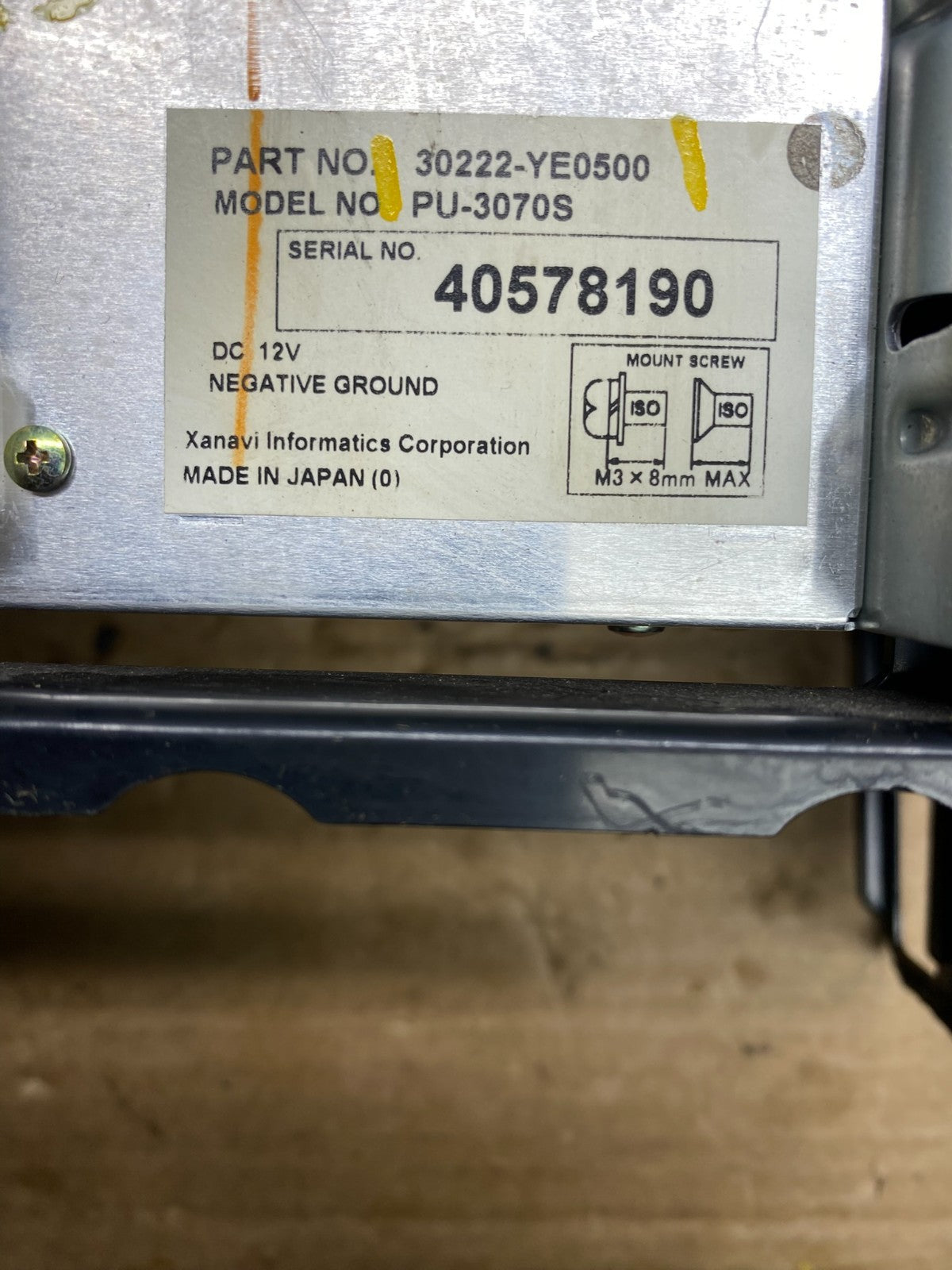2003 - 2004  Infiniti G35 Information Display Screen 30222-ye0500 OEM W9526 DG5
