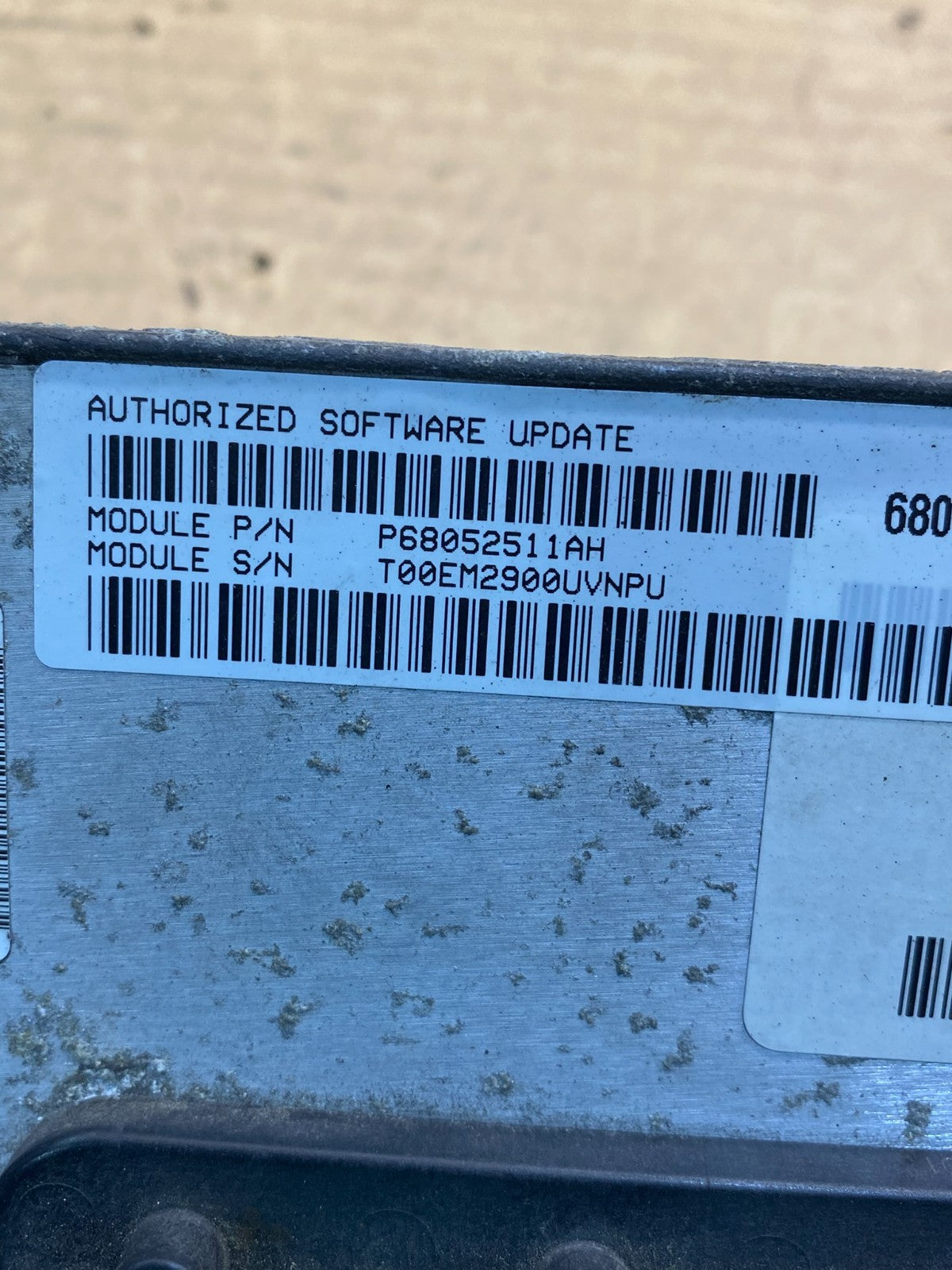 2011 Jeep Grand Cherokee 3.6L ECM ECU Engine Control Computer Modul AC8731 DG2