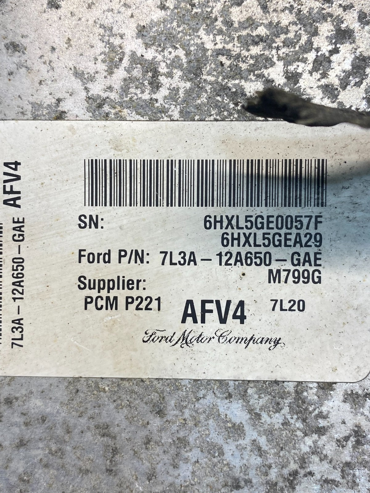 2007 Ford F-150 F150 5.4L Engine Control Unit ECU Computer Module AF4009 DW2