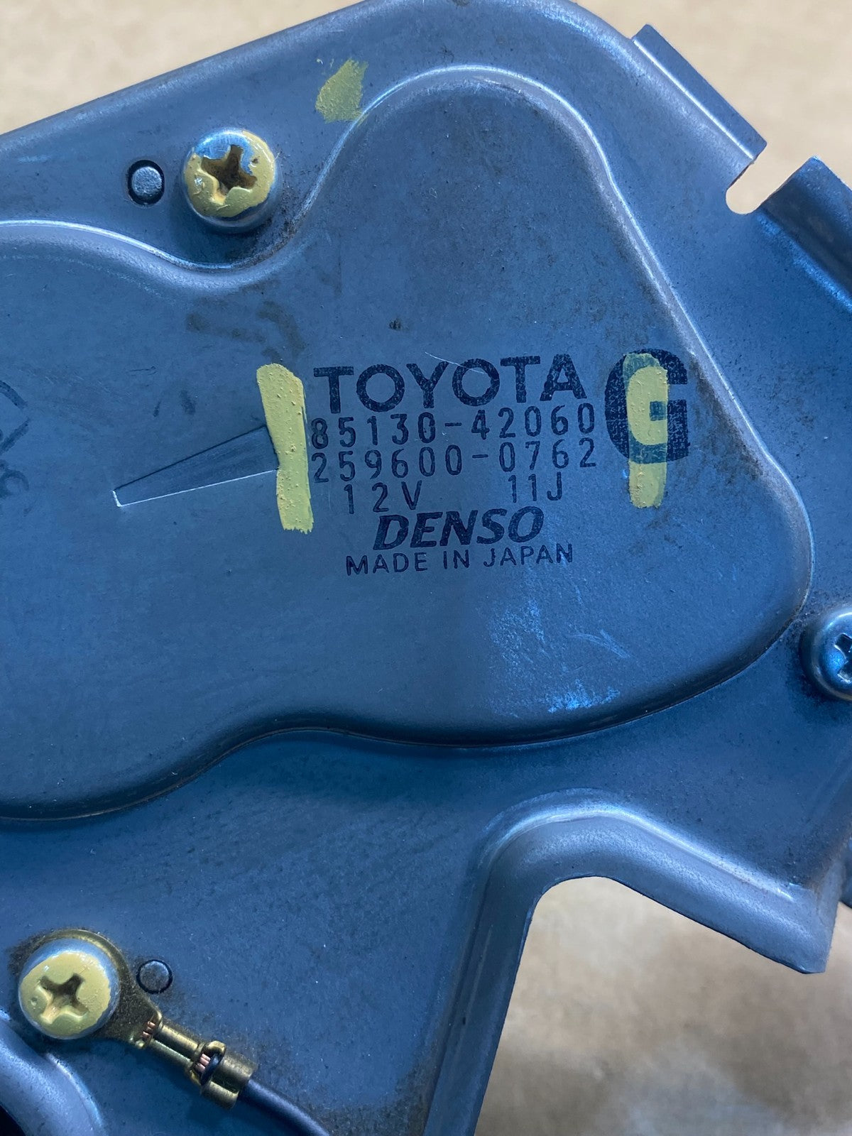 2013 to 2018 Toyota Rav4 Rear Wiper Windshield Motor AD7463 DG6