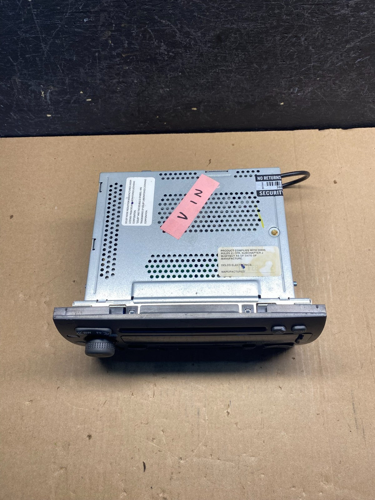 1998-2004 Cadillac Seville Radio CD Cassette Player Stereo AE7406 DG3