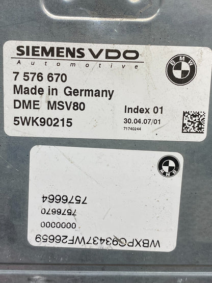 2007 to 2010 Bmw 328i X3 Ecm Ecu Engine Computer Module AI4975 DG2