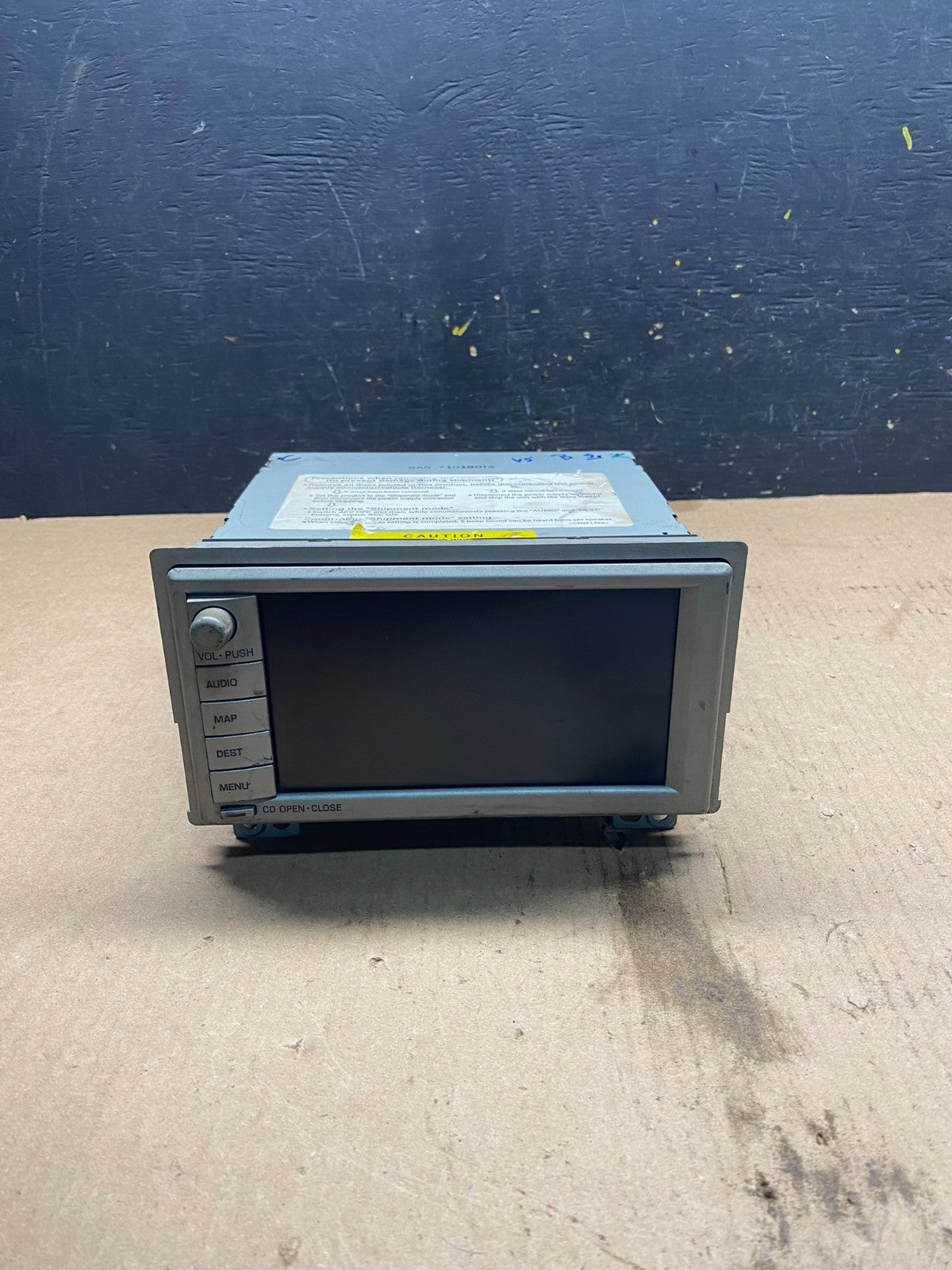 2008 Lincoln Navigator Radio Stereo CD Disc Player Screen GPS Navi Q7286 DG0