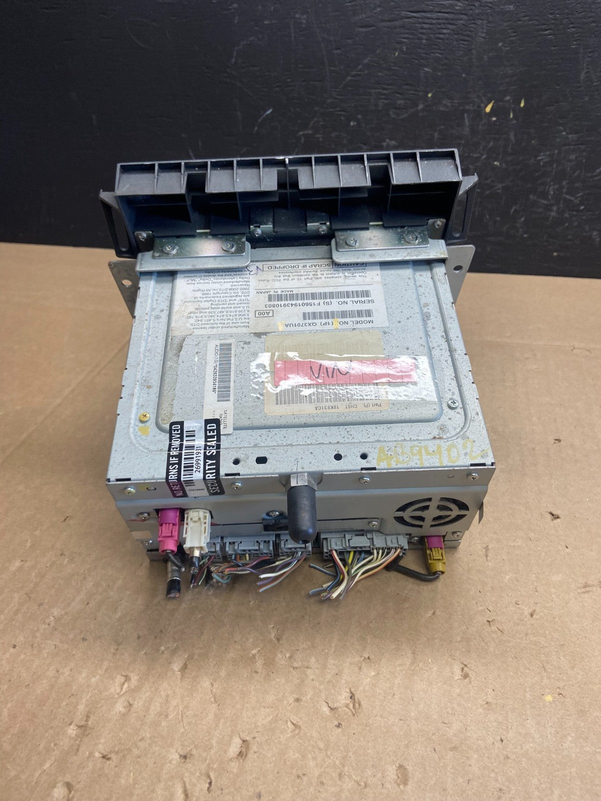 2010 2012 Lincoln Mkz Radio Navigation Hvac Climate Control Panel AB9402 DG3