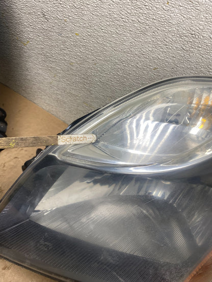 2010-2012 Nissan Sentra Halogen Left+Right Black Headlights W9033 DW6