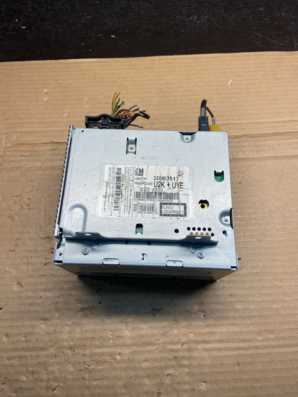 2011 to 2012 Chevrolet Equinox Cruze Radio Cd Receiver 20983517 AE2578 DG3
