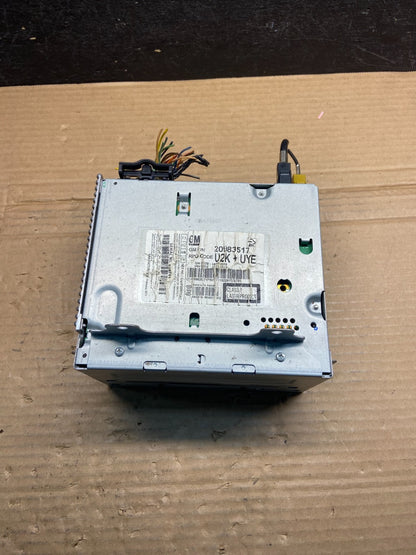 2011 to 2012 Chevrolet Equinox Cruze Radio Cd Receiver 20983517 AE2578 DG3