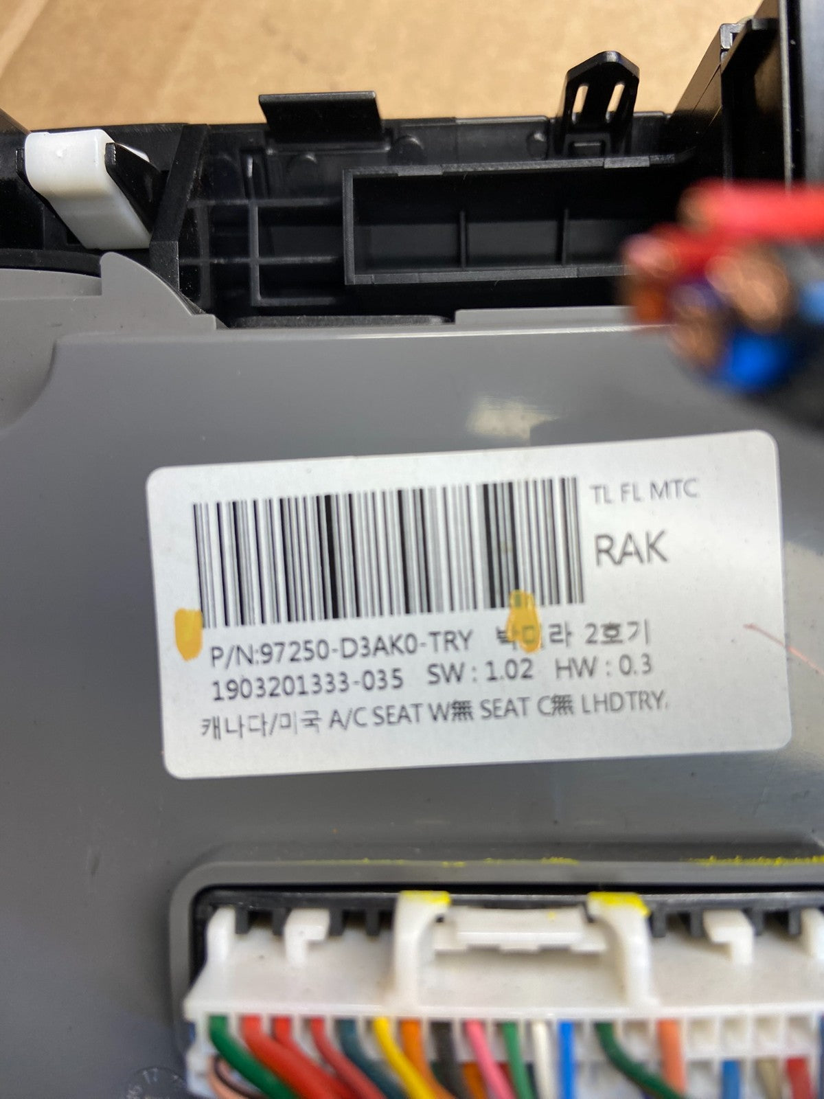 2019 2020 2021 Hyundai Tucson Ac Heater Climate Control Temperature AD2056 DG5