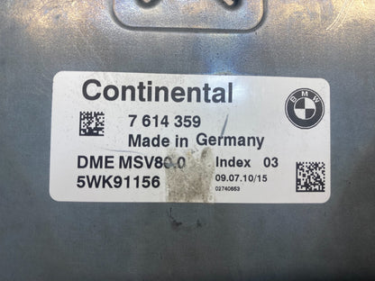 2007 - 2011 BMW 328i 528i E90 ECM ECU Engine Computer 7614359 ad0500 DG2