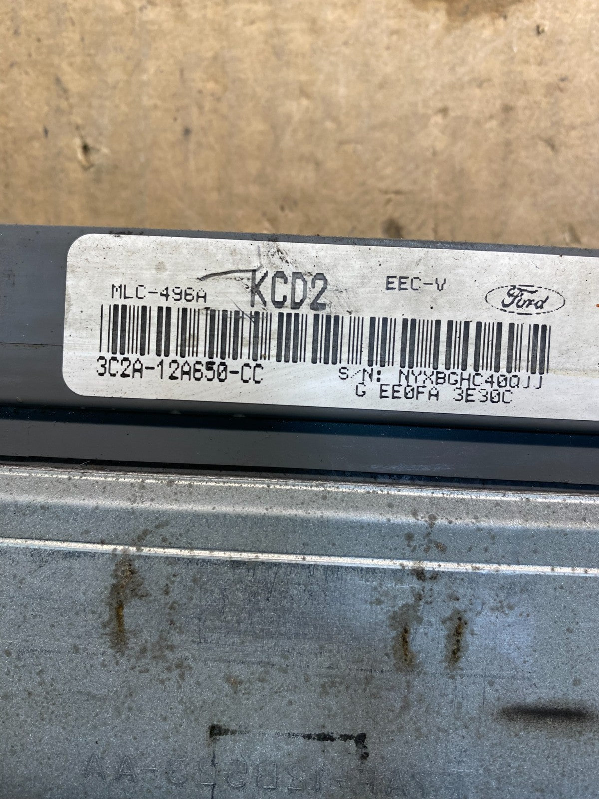 2003 Ford Van E150 5.4L Engine Control Module  ECU 3C2A-12A650-CC aa7847 DG2