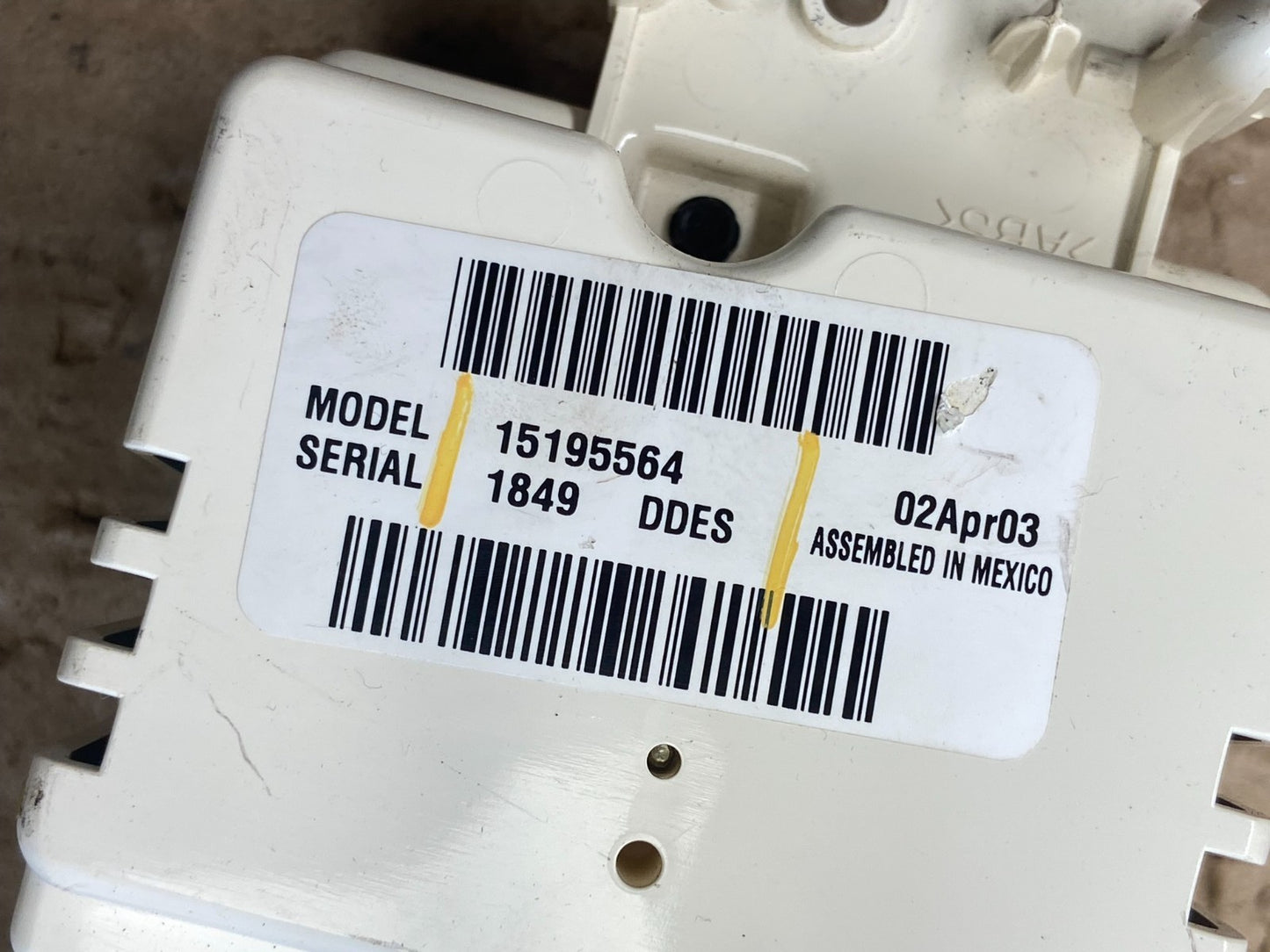 2003 to 2006 Chevrolet Silverado HVAC Heater Climate Control Module AB9696 DG7