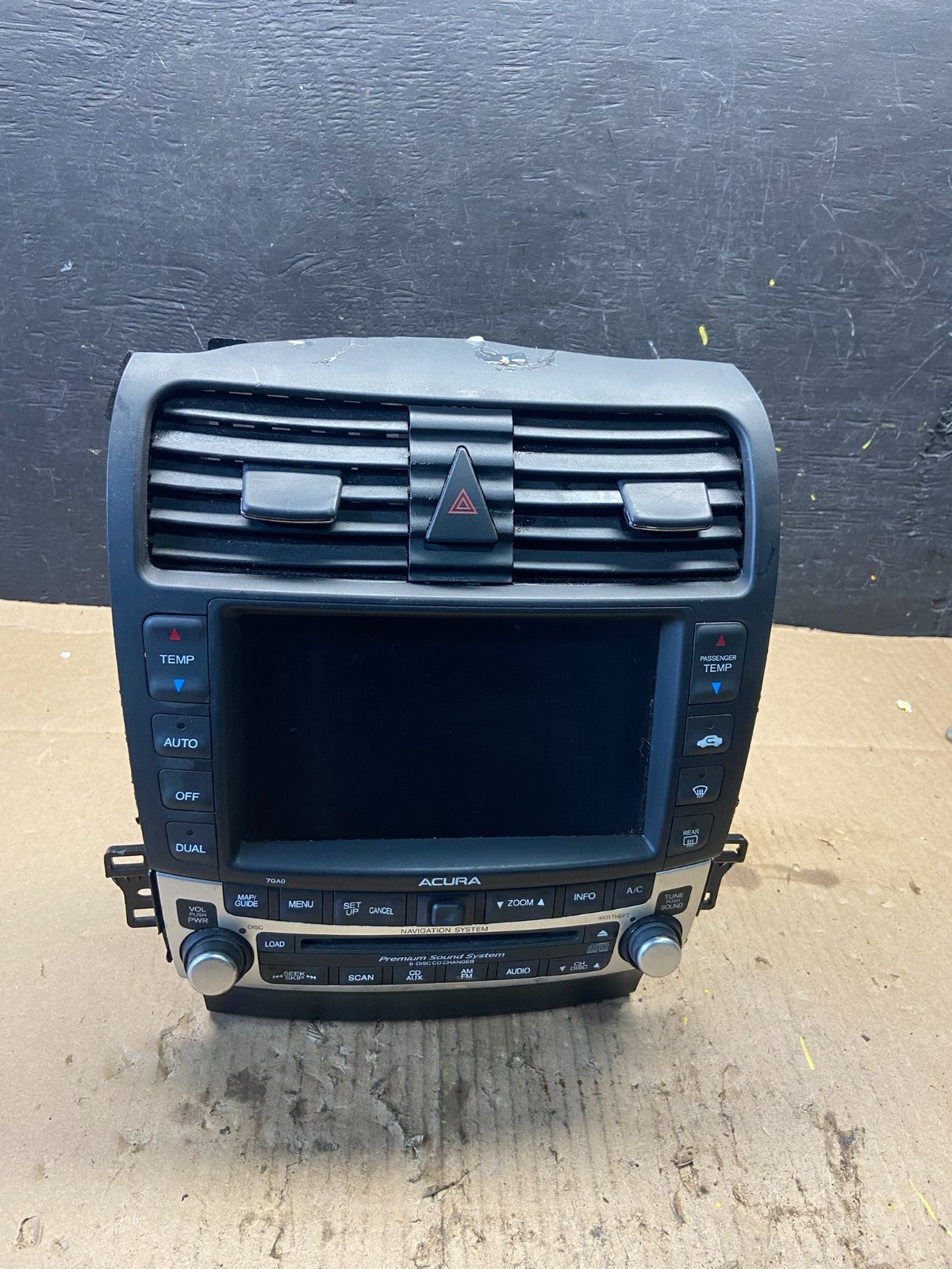 2006 2008 Acura TL Screen Display Navigation Radio Climate Control OEM T4295 DG0