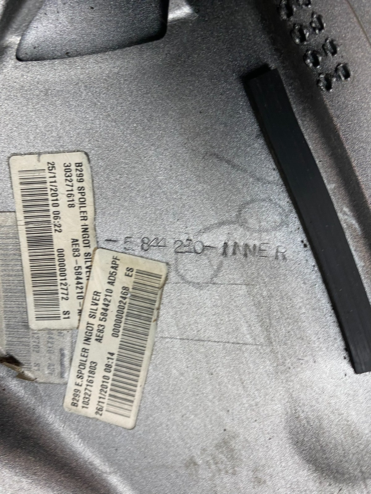 2011 to 2013 Ford Fiesta 5 Hatchback Rear Trunk Spoiler u7441 DG11