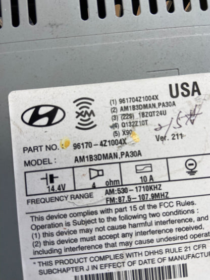 2013 to 2014 Hyundai Santa Fe AM/FM Radio CD Player AF2741 DG5