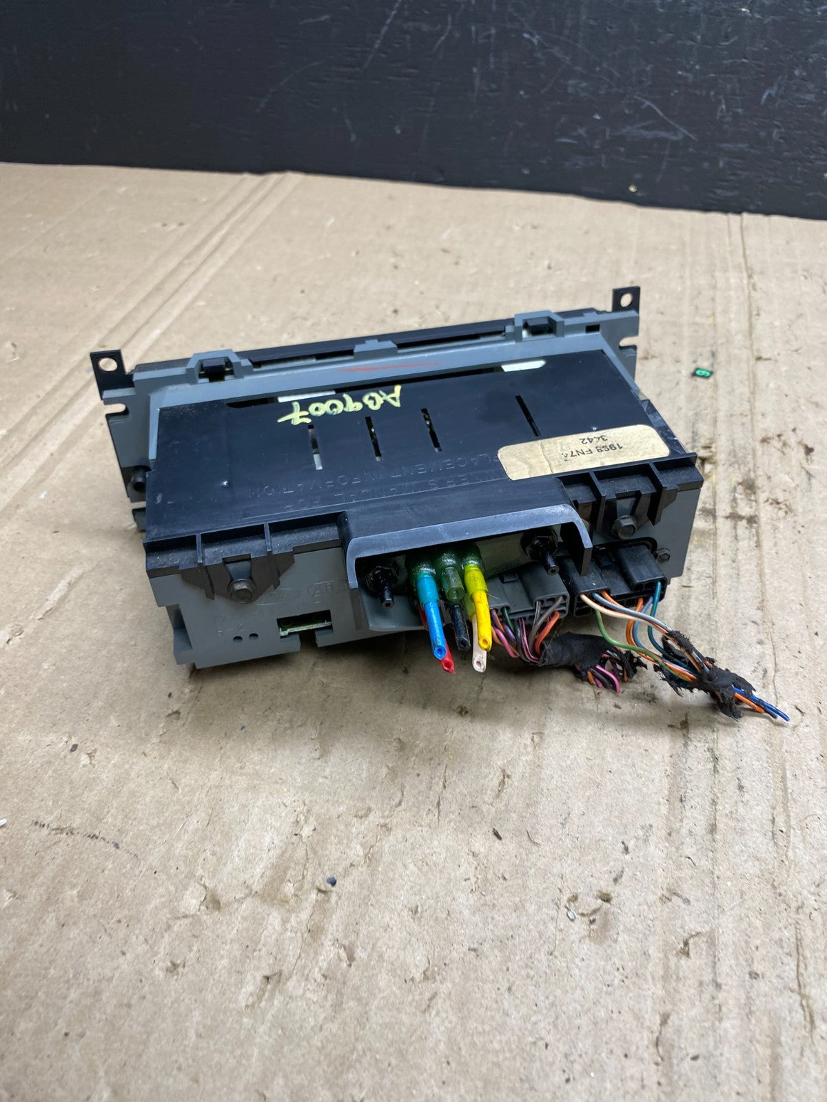 1998-2002 Lincoln Continental Temperature Climate Control A/C OEM AB9007  DG3