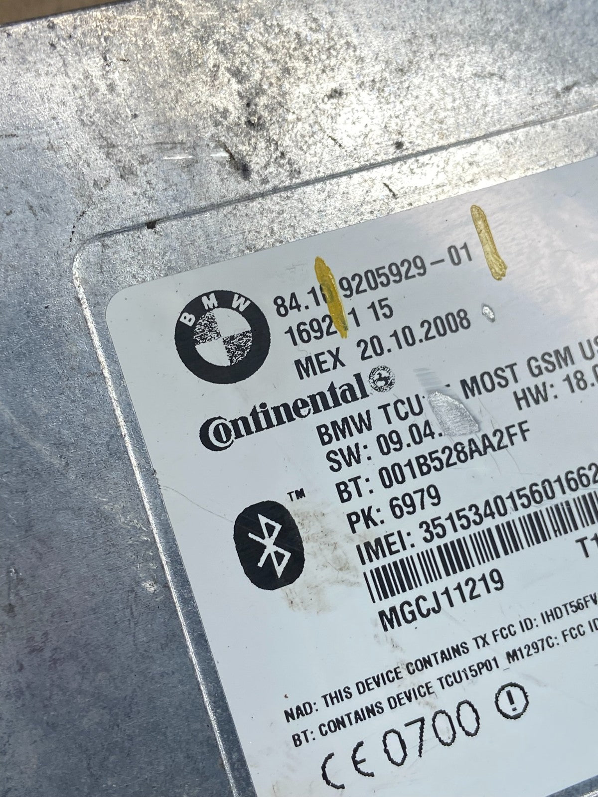 2007 to 2011 Bmw Bluetooth  Control Module Computer Telematics OEM t1941 DG5