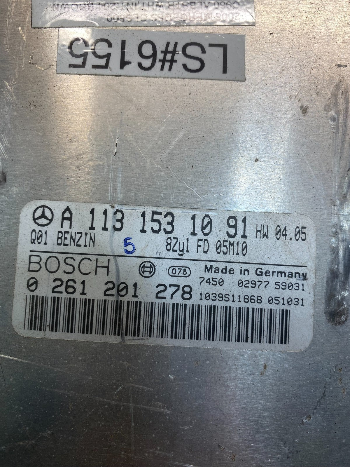 2003 to 2006 Mercedes S430 S500 ECU ECM Engine Control Module Unit OEM AC0378 DG2