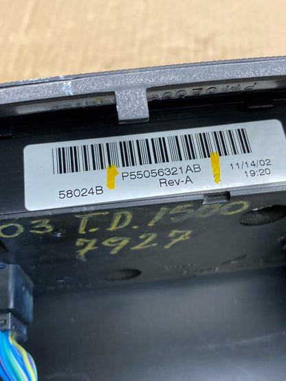 2002 to 2005 Dodge Ram Radio Climate Control Dash Air Vent Bezel Trim AD1921 DG6