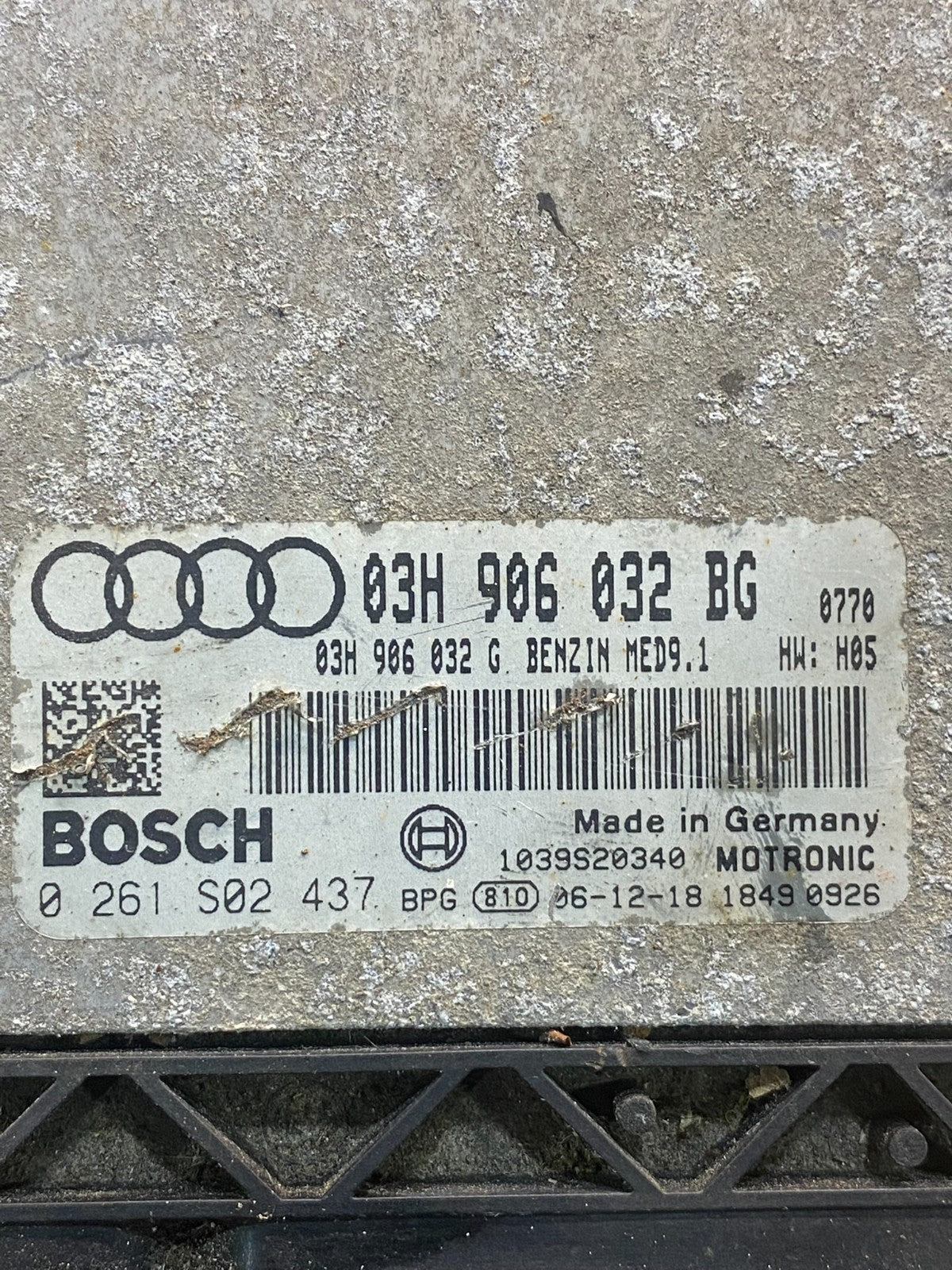 2007 2009 Audi Q7 3.6L Engine Computer Ecu Pcm Ecm Pcu AC7045 DG2