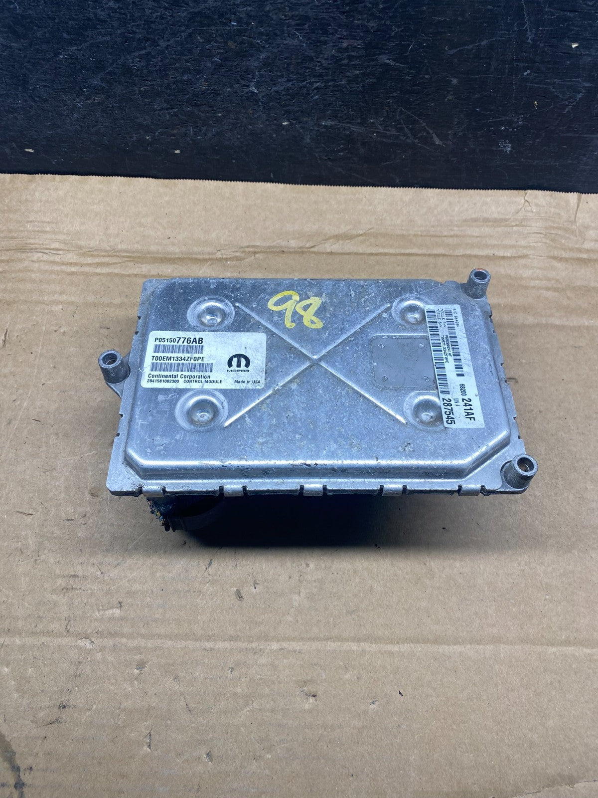 2014 Dodge Journey 3.6L ECU ECM Engine Computer Module p68200241af AH4884 DG1