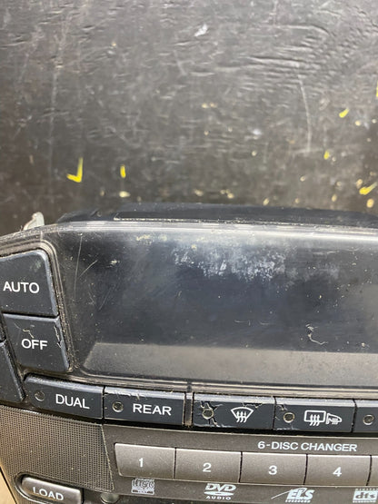 2007 to 2009 Acura Mdx Radio Stereo 6 CD Player Climate Control Pan OEM U5810 DG1