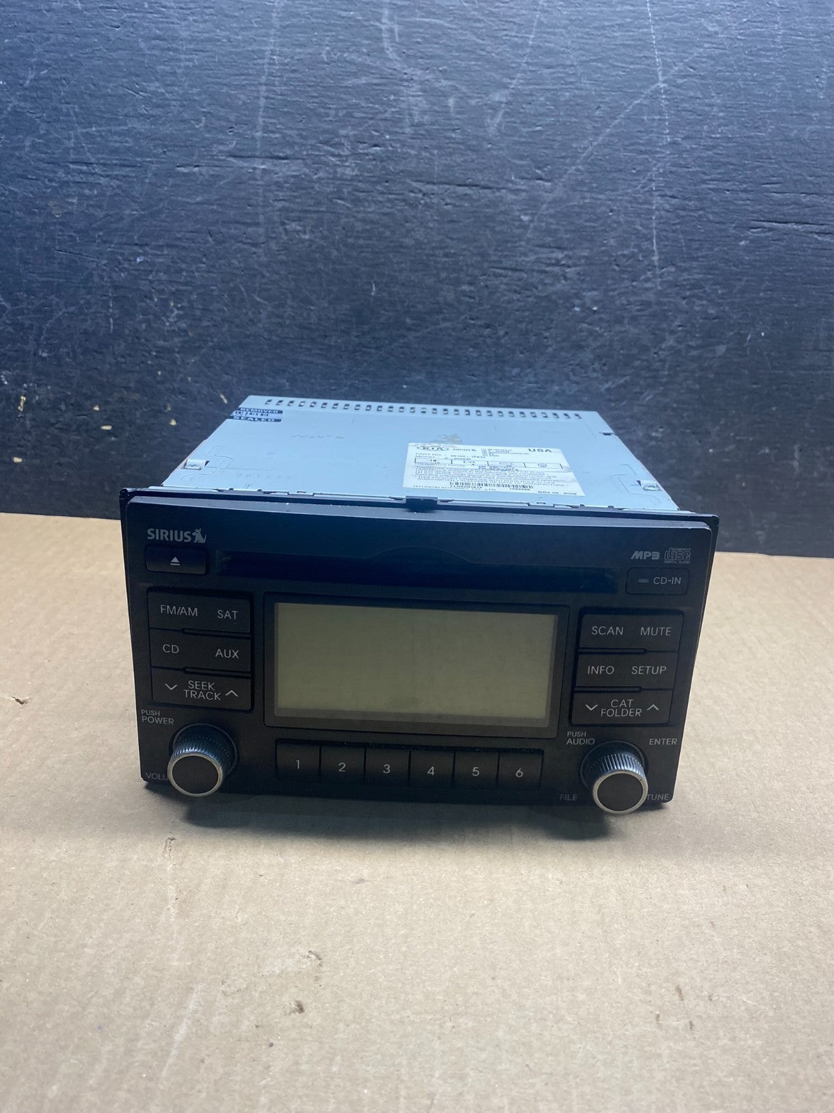 2009-2010 Kia Sportage AM FM Radio MP3 Singe Disc CD Cassette Player AG3793 DG0