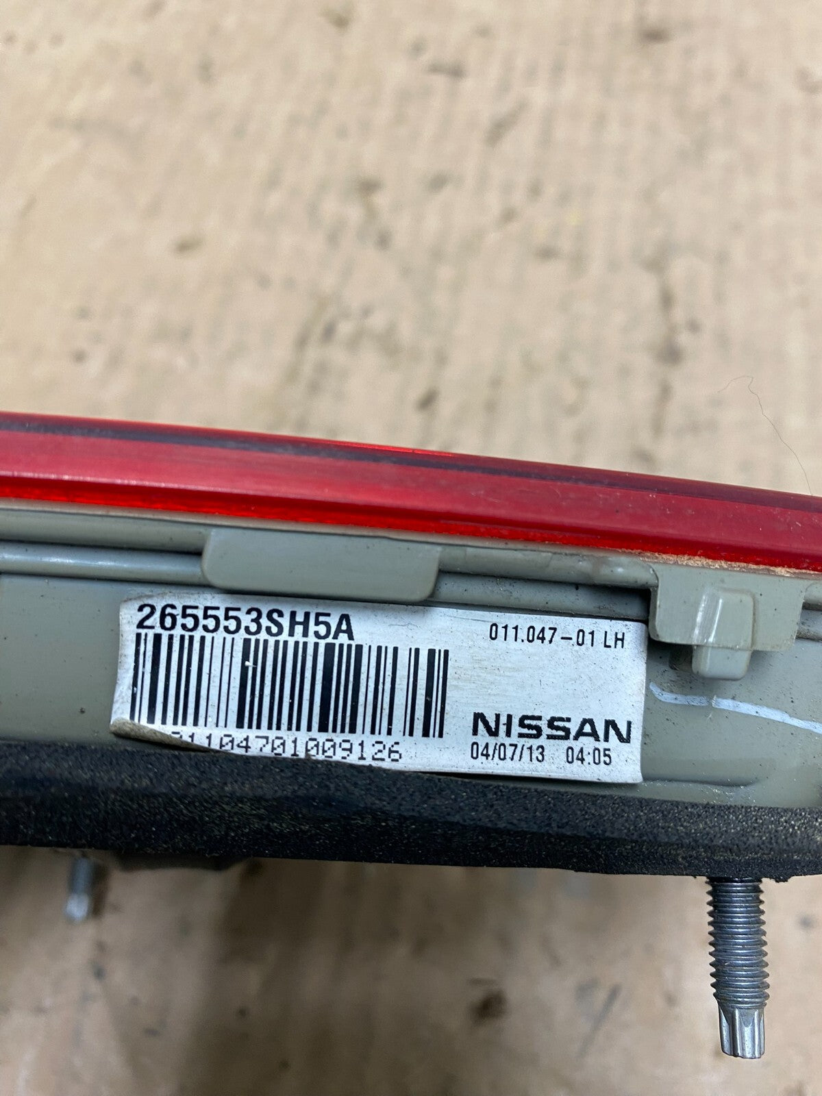 2013 2014 2015 Nissan Sentra Led Left Driver LH Inner Tail Light Oem N1557 DW6