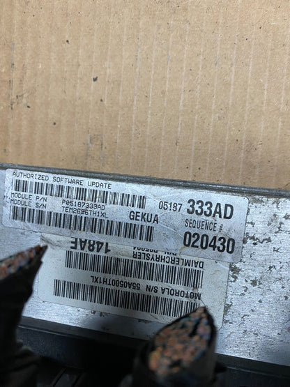 2007 Jeep Commander 3.7L Engine Computer ECU PCM p05187333ad F6479 PS3