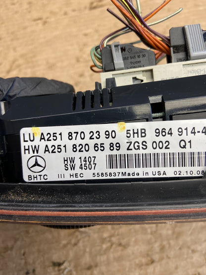2006 to 2008 Mercedes W251 R350 AC Temp Heater Climate Control AG8669 DG5