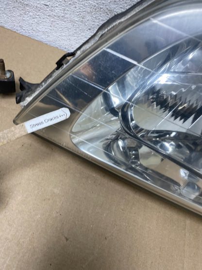 1997 to 2001 Honda CR-V Crv Left+Right Set Chrome Headlights Halogen AF5843 DW6