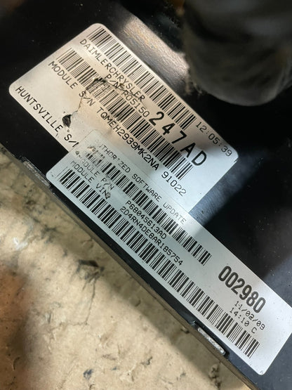 2008 to 2010 Dodge Grand Caravan Engine Computer Module ECM PCM ECU V2053 DG3