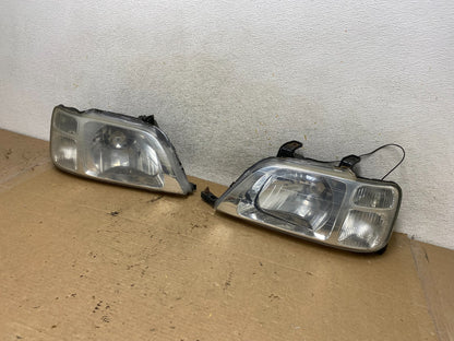 1997 to 2001 Honda CR-V Crv Left+Right Set Chrome Headlights Halogen AH8156 DW2