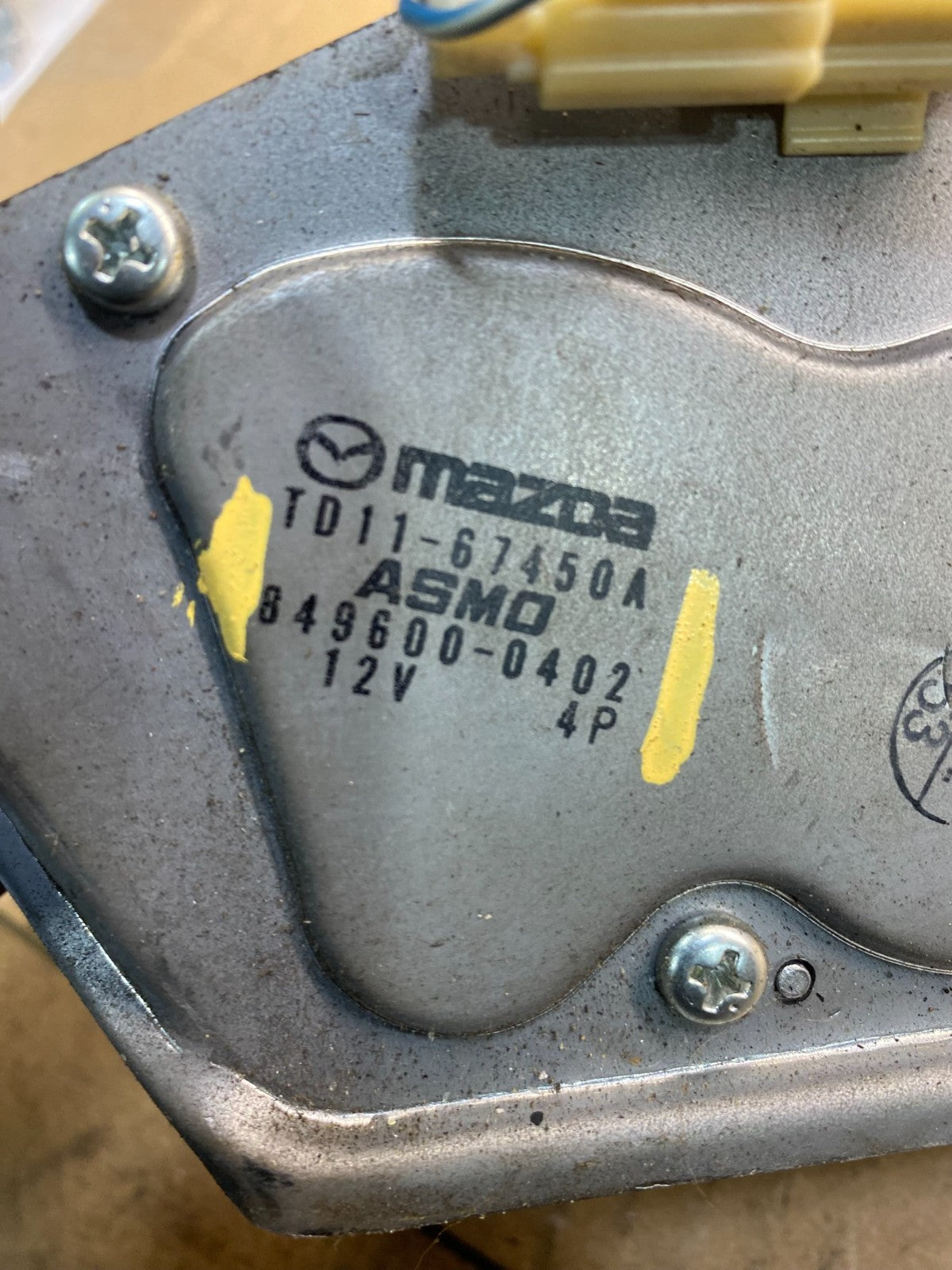 2007 to 2015 Mazda CX-9 CX9 Windshield Rear Wiper Motor AB4236 DG6