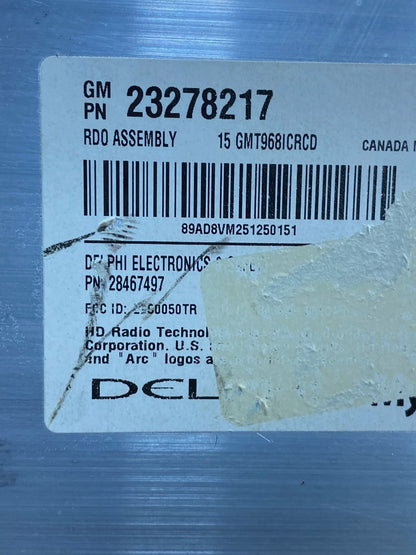 2015 2016 GMC Acadia Radio Display Screen AM/FM AUX AH1867 DG6